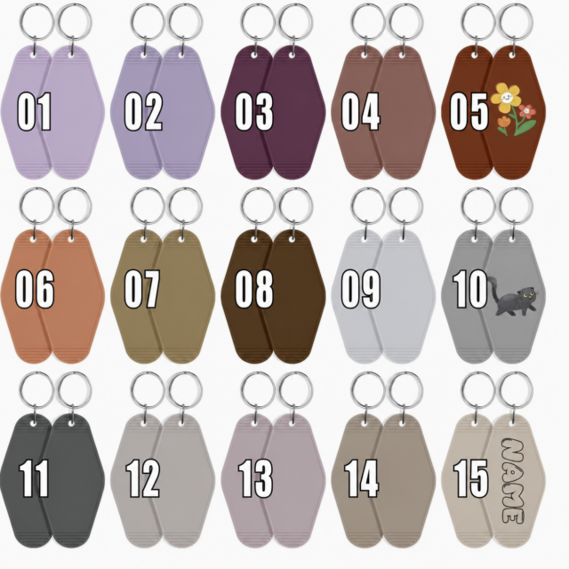 Personalized Hotel Keychain