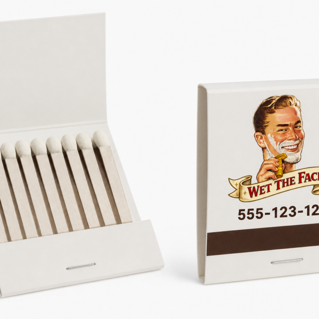Personalized White Matchbooks